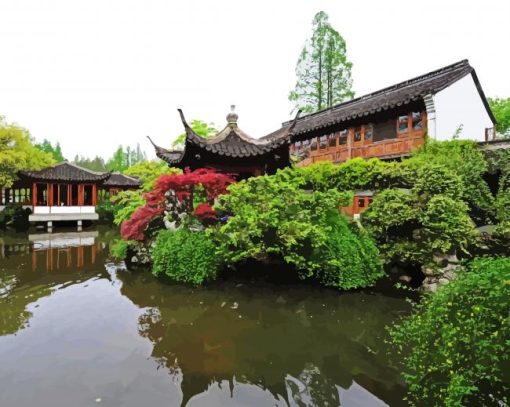 Classical Gardens Of Suzhou paint by numbers