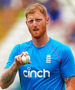 Ben Stokes Player paint by numbers