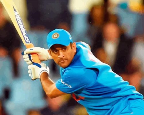 Mahendra Singh Dhoni paint by numbers