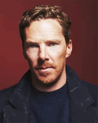 The Actor Benedict Cumberbatch paint byh numbers