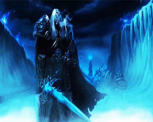 Powerful Arthas Menethil paint by numbers