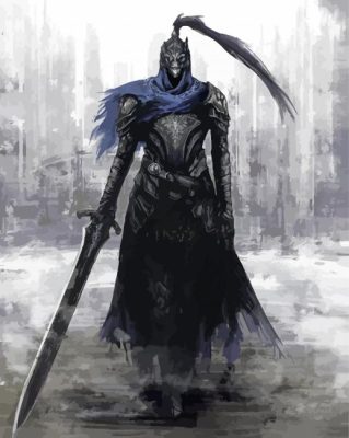 Knight Artorias Character paint by numbers