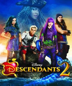 Descendants Poster paint by numbers