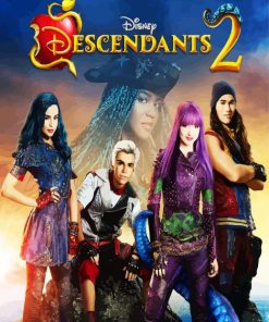 Descendants Characters paint by numbers