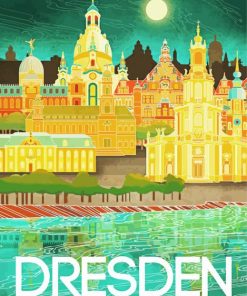 Dresden Poster paint by numbers