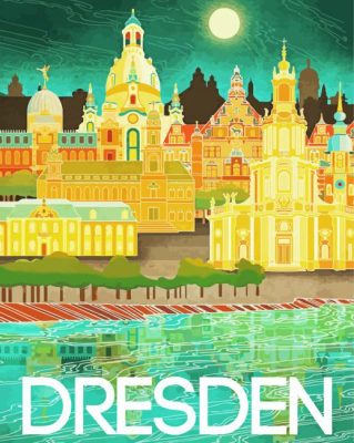 Dresden Poster paint by numbers