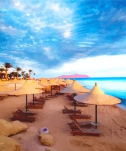 Sharm El Sheikh Beach paint by numbers