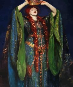 Ellen Terry As Lady Macbeth paint by numbers