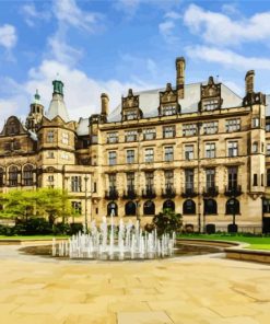 Sheffield Town Hall Building paint by numbers