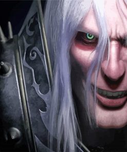 Evil Arthas Menethil paint by numbers