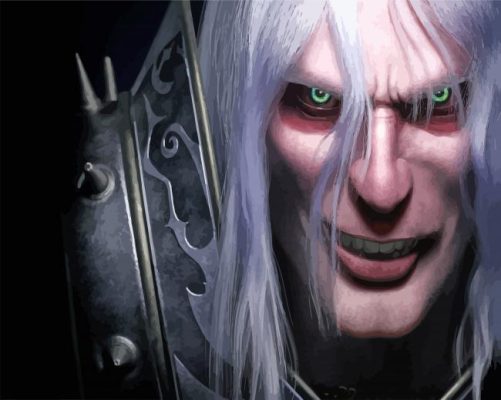 Evil Arthas Menethil paint by numbers