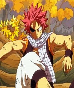 Aesthetic Natsu Dragneel paint by numbers