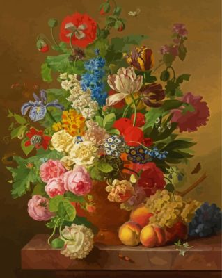 Flowerpiece Art paint by numbers