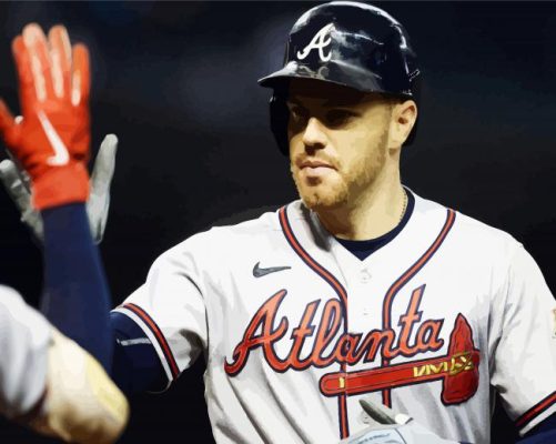 Freddie Freeman paint by numbers