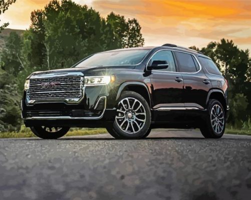 Cool GMC Acadia Car paint by numbers