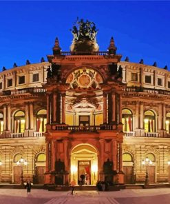 Semperoper Dresden paint by numbers