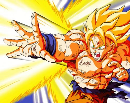 Goku Character paint by numbers