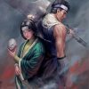 Haku And Zabuza Characters paint by numbers