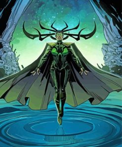 The Goddess Hela paint by numbers