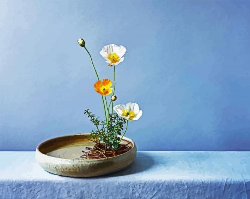 Ikebana Flowers paint by numbers