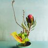 Ikebana Protea paint by numbers