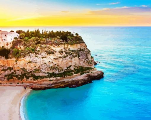 Tropea Seascape paint by numbers