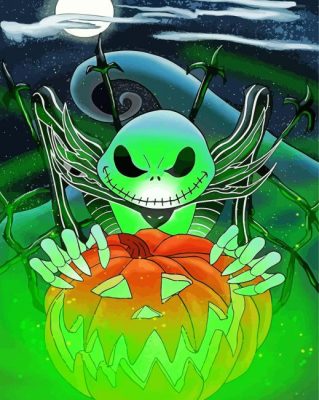 Jack Skellington paint by numbers