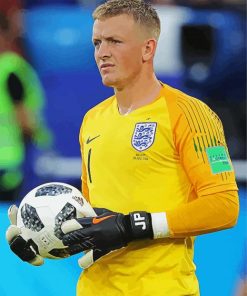 Jordan Pickford paint by numbers