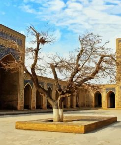 Tree In Kalan Mosque paint by numbers