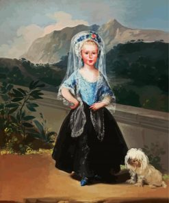 Little Girl With Havanese paint by numbers