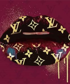 Louis Vuitton Lips paint by numbers