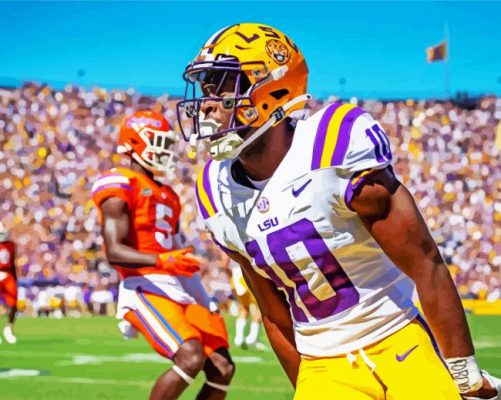 LSU Tigers Player paint by numbers