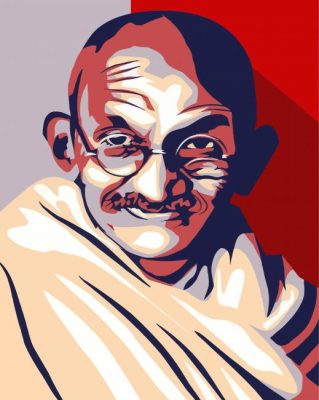 Mohandas Karamchand Gandhi Pop Art paint by numbers
