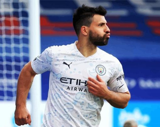 Professional Sergio Agüero paint by numbers