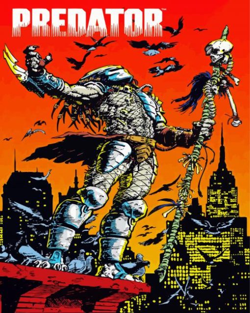 Marvel Predator Poster paint by numbers