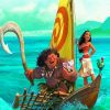 Maui And Moana Disney paint by numbers