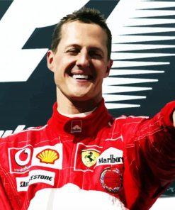 Michael Schumacher Racing Driver paint by numbers