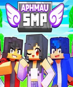 Aphmau Minecraft Game paint by numbers