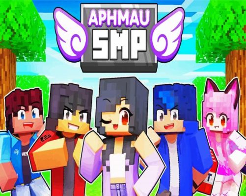 Aphmau Minecraft Game paint by numbers