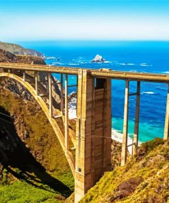 Bixby Creek Bridge paint by numbers