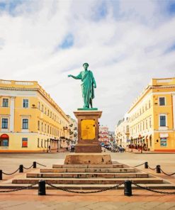 Monument To Duc De Richelieu paint by numbers