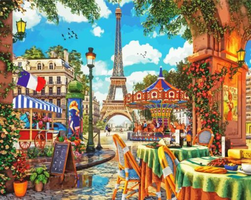 Morning In Paris paint by numbers