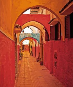 Moroccan Traditional Alley paint by numbers