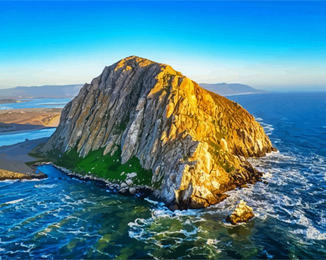 Aesthetic Morro Bay paint by numbers