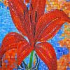 Aesthetic Mosaic Lily paint by numbers