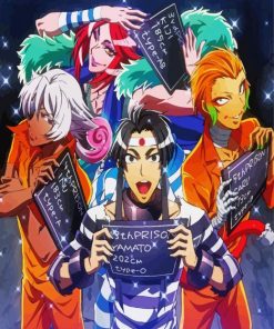 Nanbaka Anime Characters paint by numbers