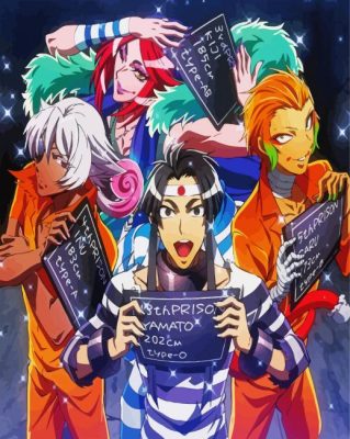 Nanbaka Anime Characters paint by numbers