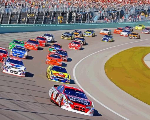 Nascar Racing paint by numbers