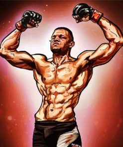 Nate Diaz Art paint by numbers