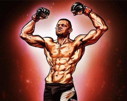 Nate Diaz Art paint by numbers